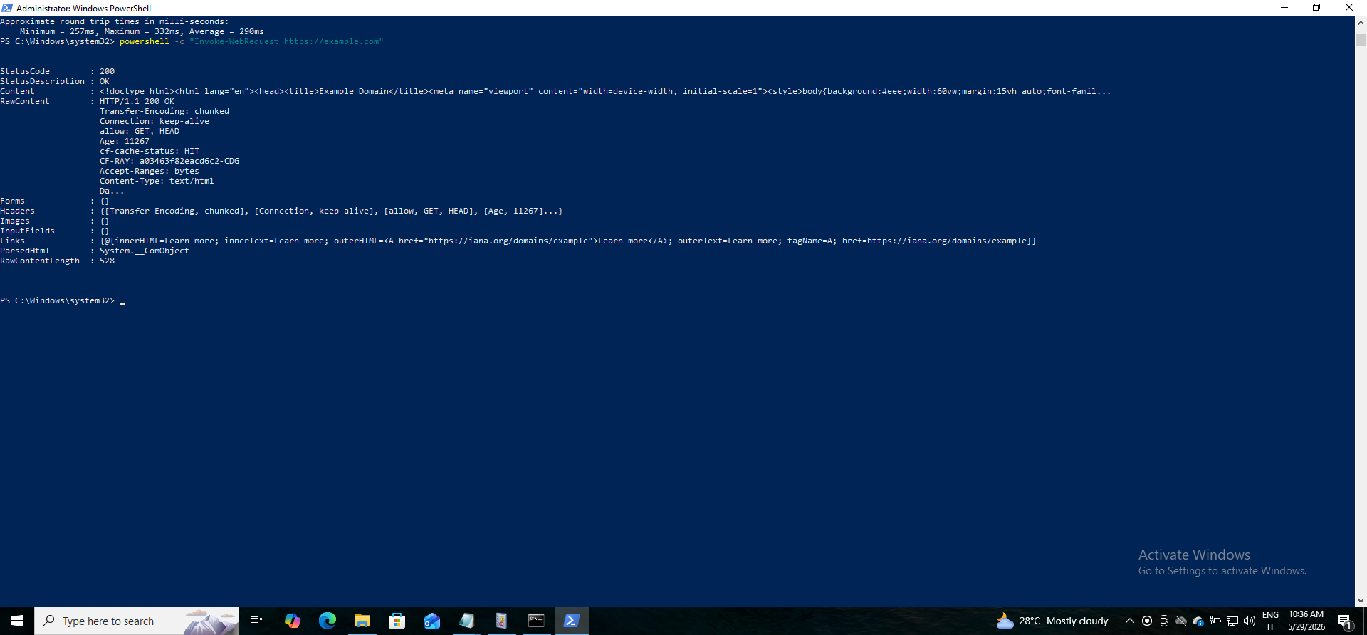 PowerShell Invoke-WebRequest Event Generation