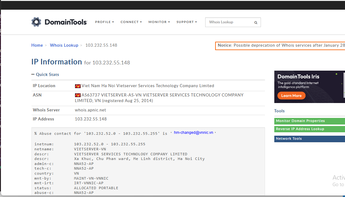 WHOIS Domain Lookup