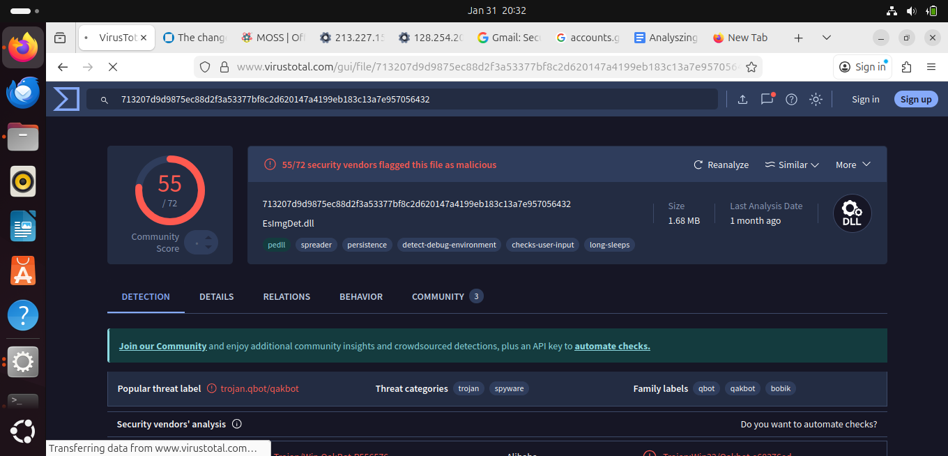 VirusTotal Result